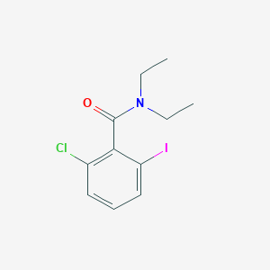 molecular formula C11H13ClINO B8174959 2-Chloro-N,N-diethyl-6-iodobenzamide 