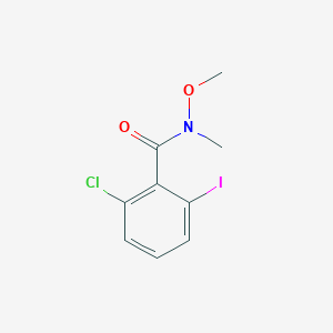 molecular formula C9H9ClINO2 B8174969 2-Chloro-6-iodo-N-methoxy-N-methylbenzamide 