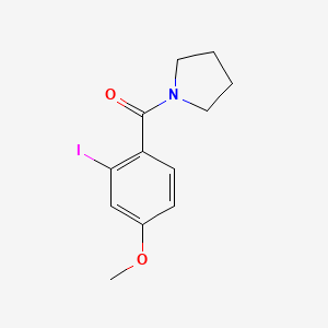 molecular formula C12H14INO2 B8174996 (2-Iodo-4-methoxyphenyl)(pyrrolidin-1-yl)methanone 