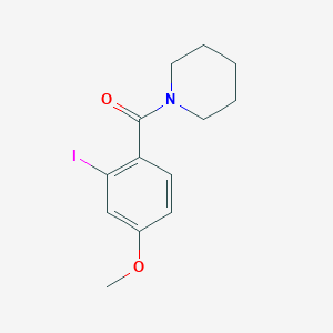 molecular formula C13H16INO2 B8175001 (2-Iodo-4-methoxyphenyl)(piperidin-1-yl)methanone 