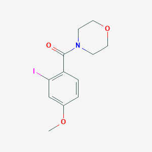 molecular formula C12H14INO3 B8175009 (2-Iodo-4-methoxyphenyl)(morpholino)methanone 
