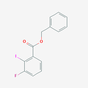 molecular formula C14H10FIO2 B8175017 Benzyl 3-fluoro-2-iodobenzoate 