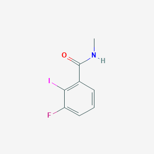 molecular formula C8H7FINO B8175023 3-Fluoro-2-iodo-N-methylbenzamide 