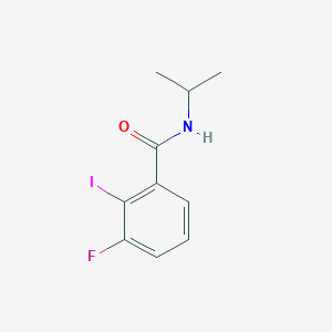 molecular formula C10H11FINO B8175027 3-Fluoro-2-iodo-N-isopropylbenzamide 