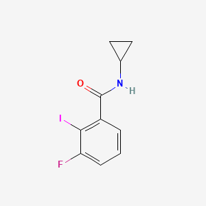 molecular formula C10H9FINO B8175030 N-Cyclopropyl-3-fluoro-2-iodobenzamide 