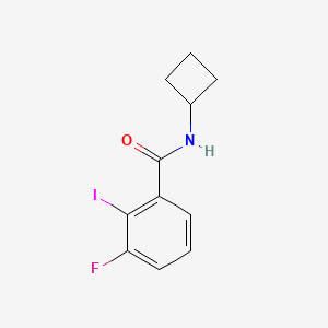 molecular formula C11H11FINO B8175035 N-Cyclobutyl-3-fluoro-2-iodobenzamide 
