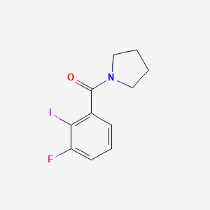 molecular formula C11H11FINO B8175039 (3-Fluoro-2-iodophenyl)(pyrrolidin-1-yl)methanone 