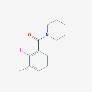 molecular formula C12H13FINO B8175047 (3-Fluoro-2-iodophenyl)(piperidin-1-yl)methanone 