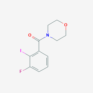 molecular formula C11H11FINO2 B8175055 (3-Fluoro-2-iodophenyl)(morpholino)methanone 