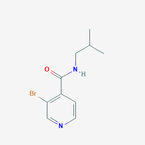 molecular formula C10H13BrN2O B8175079 3-Bromo-N-isobutylisonicotinamide 