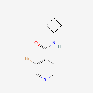molecular formula C10H11BrN2O B8175087 3-Bromo-N-cyclobutylisonicotinamide 