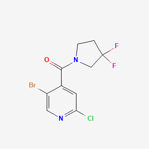 (5-Bromo-2-chloropyridin-4-yl)(3,3-difluoropyrrolidin-1-yl)methanone