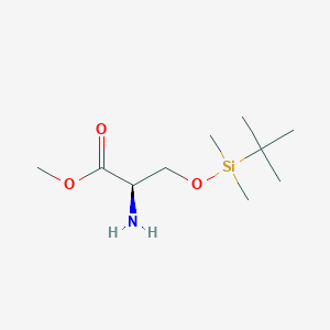 molecular formula C10H23NO3Si B8175194 Methyl (2R)-2-amino-3-[(tert-butyldimethylsilyl)oxy]propanoate 