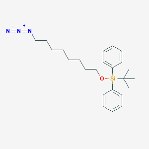 molecular formula C24H35N3OSi B8175219 ((8-Azidooctyl)oxy)(tert-butyl)diphenylsilane 