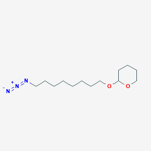 molecular formula C13H25N3O2 B8175225 2-((8-Azidooctyl)oxy)tetrahydro-2H-pyran 
