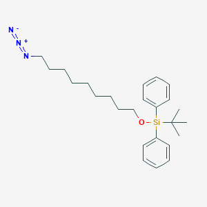 molecular formula C25H37N3OSi B8175236 ((9-Azidononyl)oxy)(tert-butyl)diphenylsilane 