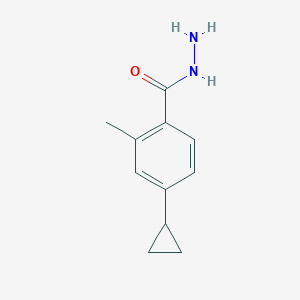 molecular formula C11H14N2O B8175237 4-Cyclopropyl-2-methylbenzohydrazide 
