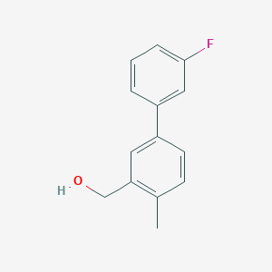molecular formula C14H13FO B8175258 (3'-Fluoro-4-methyl-[1,1'-biphenyl]-3-yl)methanol 