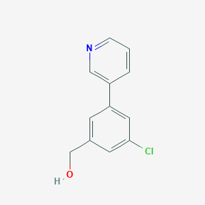 molecular formula C12H10ClNO B8175274 (3-Chloro-5-(pyridin-3-yl)phenyl)methanol 