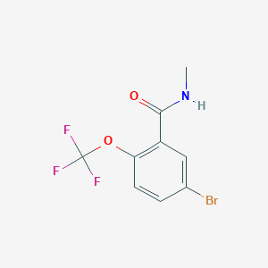 molecular formula C9H7BrF3NO2 B8175302 5-bromo-N-methyl-2-(trifluoromethoxy)benzamide 