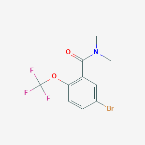 molecular formula C10H9BrF3NO2 B8175308 5-Bromo-N,N-dimethyl-2-(trifluoromethoxy)benzamide 