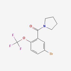 (5-Bromo-2-(trifluoromethoxy)phenyl)(pyrrolidin-1-yl)methanone