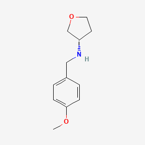 molecular formula C12H17NO2 B8175381 (S)-N-(4-Methoxybenzyl)tetrahydrofuran-3-amine 