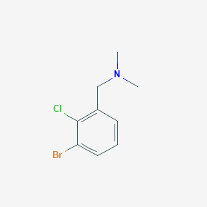 molecular formula C9H11BrClN B8175401 1-(3-Bromo-2-chlorophenyl)-N,N-dimethylmethanamine 