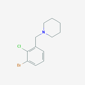 1-(3-Bromo-2-chlorobenzyl)piperidine