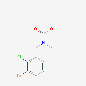 molecular formula C13H17BrClNO2 B8175408 tert-Butyl 3-bromo-2-chlorobenzyl(methyl)carbamate 