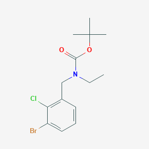 molecular formula C14H19BrClNO2 B8175413 tert-Butyl 3-bromo-2-chlorobenzyl(ethyl)carbamate 