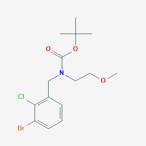 molecular formula C15H21BrClNO3 B8175424 tert-Butyl 3-bromo-2-chlorobenzyl(2-methoxyethyl)carbamate 