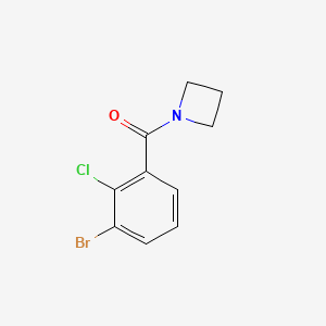 molecular formula C10H9BrClNO B8175427 1-(3-Bromo-2-chlorobenzoyl)azetidine 