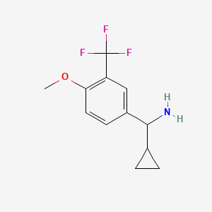 Cyclopropyl(4-methoxy-3-(trifluoromethyl)phenyl)methanamine