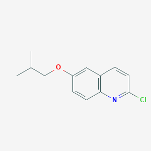 molecular formula C13H14ClNO B8175557 2-Chloro-6-isobutoxyquinoline 