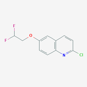 molecular formula C11H8ClF2NO B8175561 2-Chloro-6-(2,2-difluoroethoxy)quinoline 