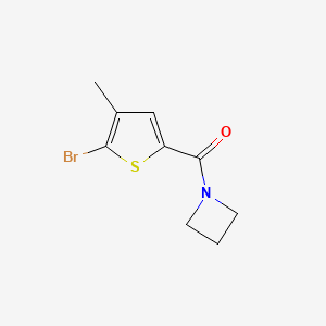 molecular formula C9H10BrNOS B8175569 1-(5-Bromo-4-methylthiophene-2-carbonyl)azetidine 