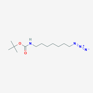 molecular formula C12H24N4O2 B8175609 N-Boc-7-azidoheptan-1-amine 