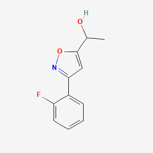 1-(3-(2-Fluorophenyl)isoxazol-5-yl)ethan-1-ol