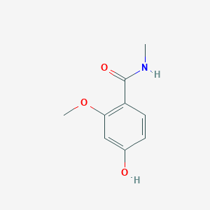 molecular formula C9H11NO3 B8175684 4-Hydroxy-2-methoxy-N-methylbenzamide 