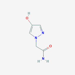 molecular formula C5H7N3O2 B8175692 2-(4-Hydroxy-1H-pyrazol-1-yl)acetamide 
