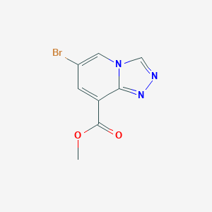 molecular formula C8H6BrN3O2 B8175709 Methyl 6-bromo-[1,2,4]triazolo[4,3-a]pyridine-8-carboxylate 