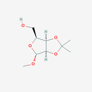 molecular formula C9H16O5 B8175727 [(3aR,4R,6S,6aR)-4-methoxy-2,2-dimethyl-3a,4,6,6a-tetrahydrofuro[3,4-d][1,3]dioxol-6-yl]methanol 