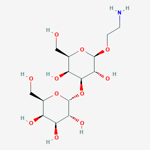 molecular formula C14H27NO11 B8175744 2-Aminoethyl 3-O-(a-D-galactopyranosyl)-b-D-galactopyranoside 