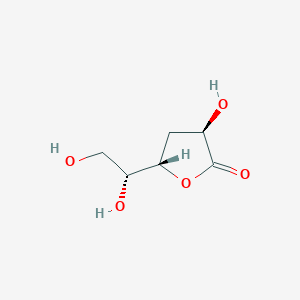 molecular formula C6H10O5 B8175759 3-Deoxy-D-ribo-hexonic acid gamma-lactone CAS No. 499-87-6