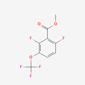molecular formula C9H5F5O3 B8175850 Methyl 2,6-difluoro-3-(trifluoromethoxy)benzoate 