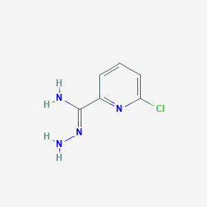 molecular formula C6H7ClN4 B8175899 6-Chloropicolinimidohydrazide 