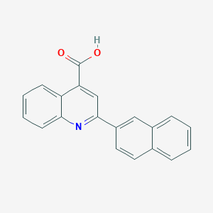 molecular formula C20H13NO2 B081759 2-(萘-2-基)喹啉-4-甲酸 CAS No. 13605-87-3