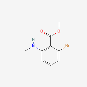 molecular formula C9H10BrNO2 B8175901 Methyl 2-bromo-6-(methylamino)benzoate 