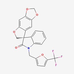 molecular formula C22H14F3NO5 B8175959 (R)-Funapide 